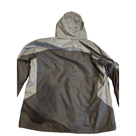 Columbia Jacket Size Large XL Black Red Gray Nylon Waterproof Interchange Shell - Picture 4 of 8
